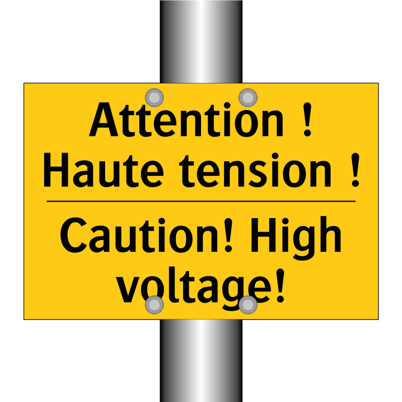 Attention ! Haute tension ! - Caution! High voltage!