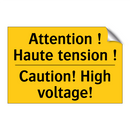 Attention ! Haute tension ! - Caution! High voltage!