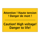Attention ! Haute tension ! Danger  /.../ - Caution! High voltage! Danger  /.../