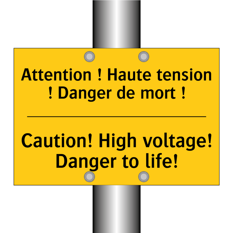 Attention ! Haute tension ! Danger  /.../ - Caution! High voltage! Danger  /.../
