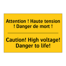 Attention ! Haute tension ! Danger  /.../ - Caution! High voltage! Danger  /.../