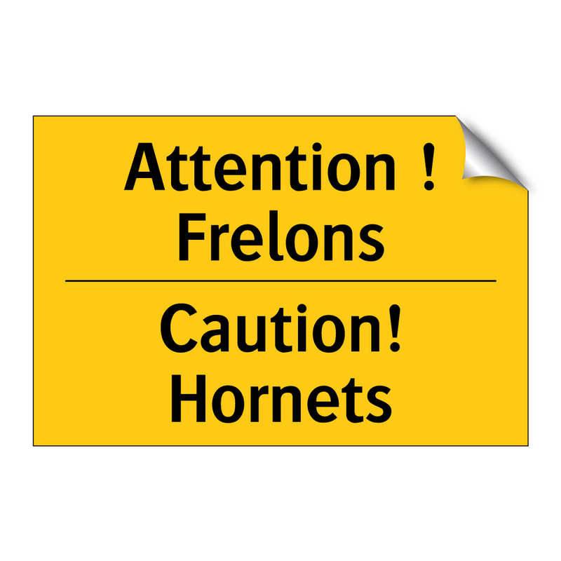 Attention ! Frelons - Caution! Hornets