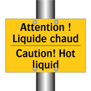 Attention ! Liquide chaud - Caution! Hot liquid