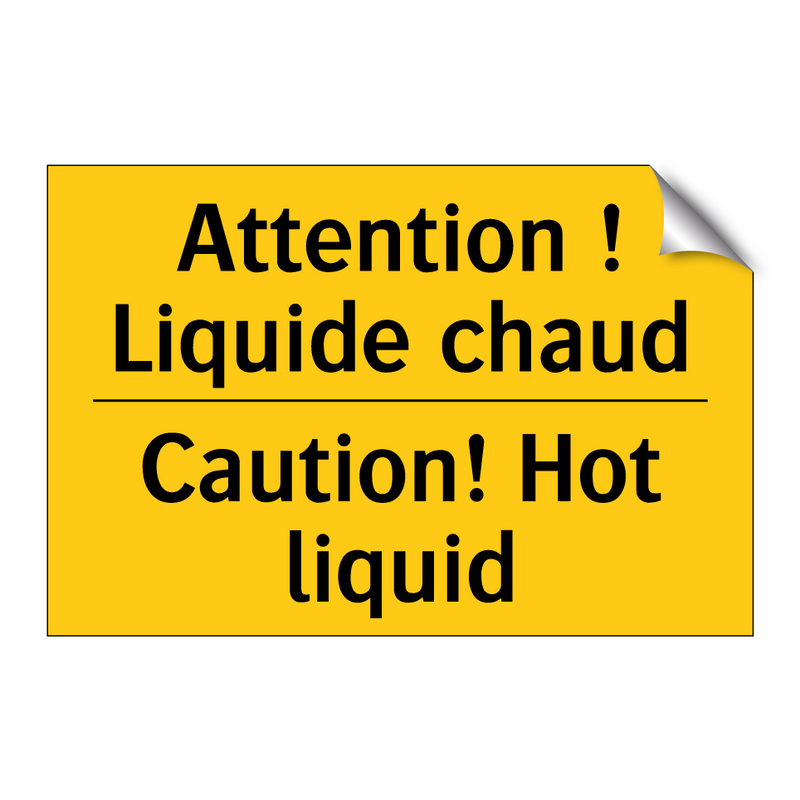 Attention ! Liquide chaud - Caution! Hot liquid