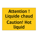 Attention ! Liquide chaud - Caution! Hot liquid