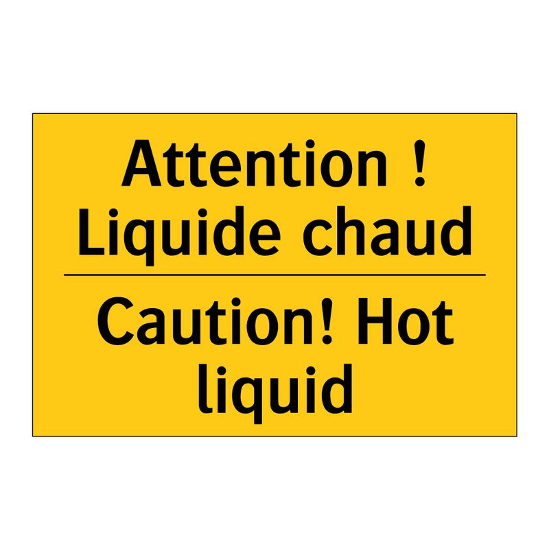 Attention ! Liquide chaud - Caution! Hot liquid