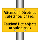 Attention ! Objets ou substances  /.../ - Caution! Hot objects or substances /.../