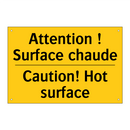 Attention ! Surface chaude - Caution! Hot surface