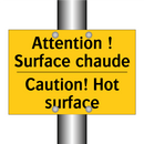 Attention ! Surface chaude - Caution! Hot surface