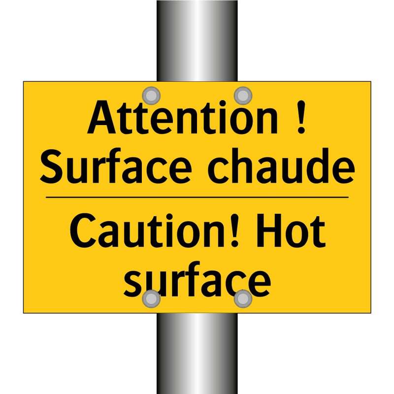 Attention ! Surface chaude - Caution! Hot surface