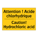 Attention ! Acide chlorhydrique /.../ - Caution! Hydrochloric acid
