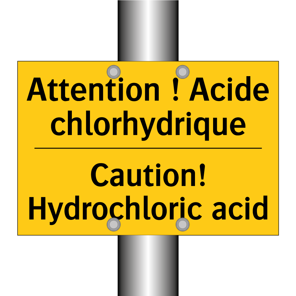 Attention ! Acide chlorhydrique /.../ - Caution! Hydrochloric acid