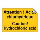 Attention ! Acide chlorhydrique /.../ - Caution! Hydrochloric acid