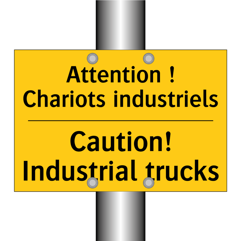 Attention ! Chariots industriels /.../ - Caution! Industrial trucks