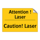 Attention ! Laser - Caution! Laser