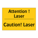Attention ! Laser - Caution! Laser