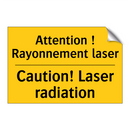 Attention ! Rayonnement laser - Caution! Laser radiation