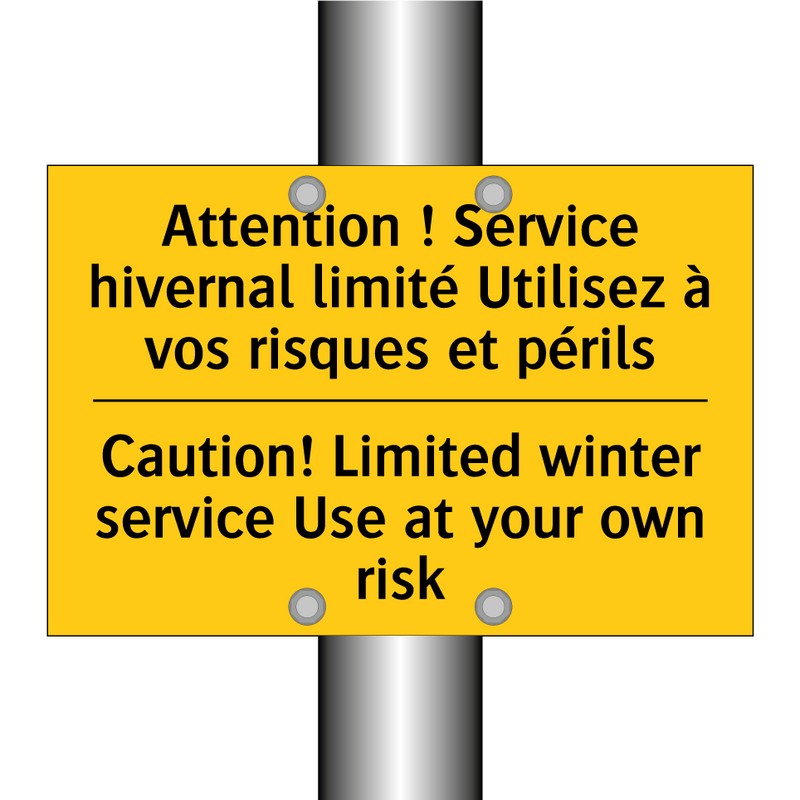 Attention ! Service hivernal limité  /.../ - Caution! Limited winter service  /.../
