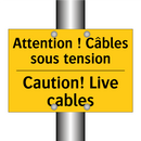 Attention ! Câbles sous tension /.../ - Caution! Live cables