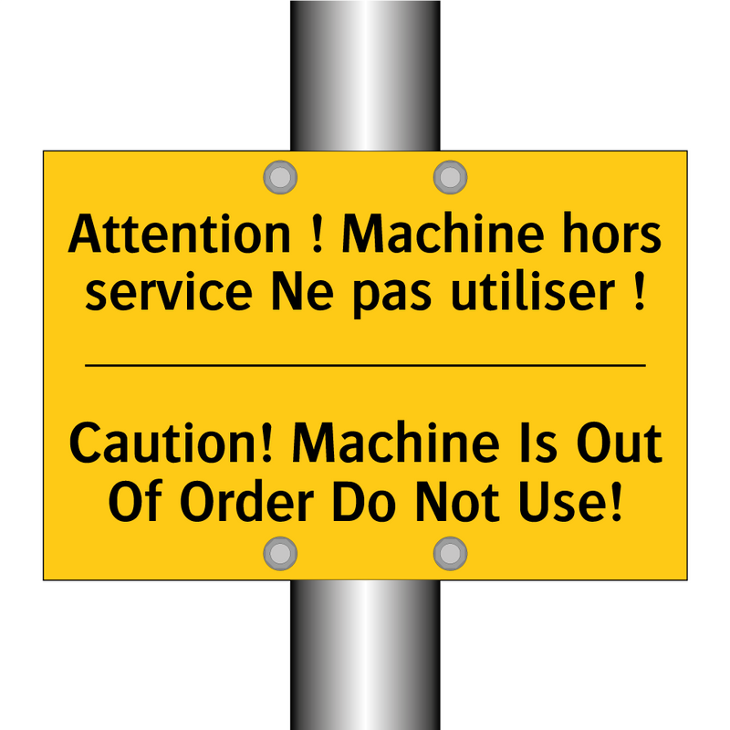 Attention ! Machine hors service  /.../ - Caution! Machine Is Out Of Order  /.../