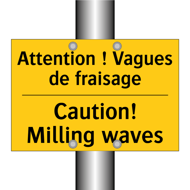 Attention ! Vagues de fraisage - Caution! Milling waves