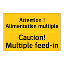 Attention ! Alimentation multiple /.../ - Caution! Multiple feed-in