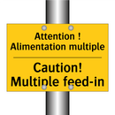 Attention ! Alimentation multiple /.../ - Caution! Multiple feed-in