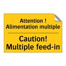 Attention ! Alimentation multiple /.../ - Caution! Multiple feed-in