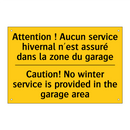 Attention ! Aucun service hivernal  /.../ - Caution! No winter service is  /.../