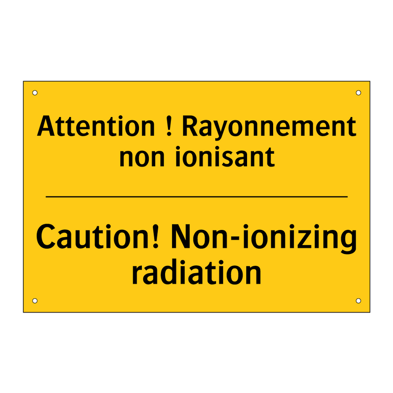 Attention ! Rayonnement non ionisant /.../ - Caution! Non-ionizing radiation /.../