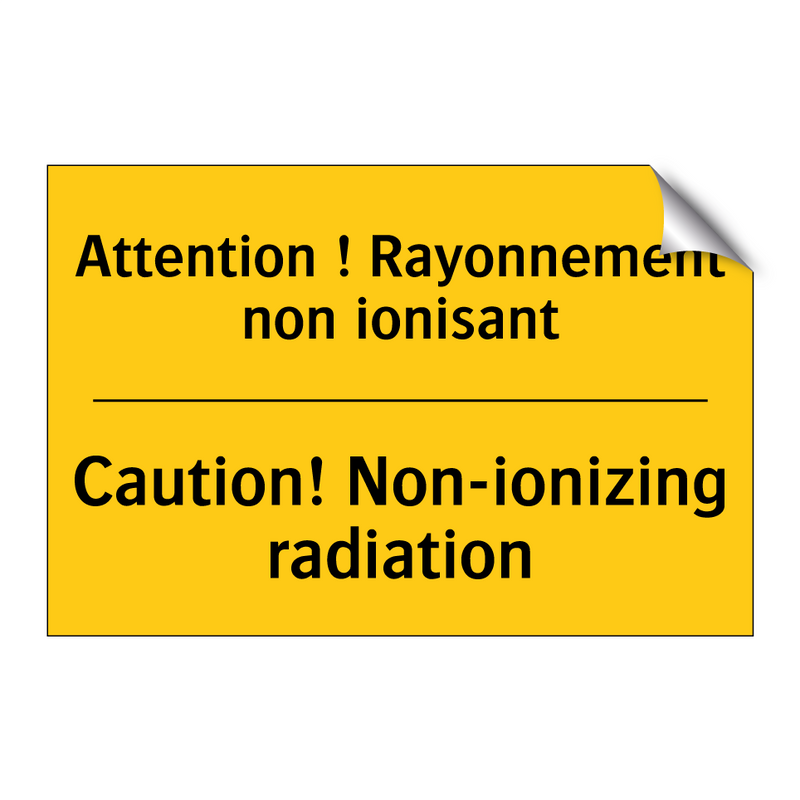 Attention ! Rayonnement non ionisant /.../ - Caution! Non-ionizing radiation /.../
