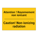 Attention ! Rayonnement non ionisant /.../ - Caution! Non-ionizing radiation /.../