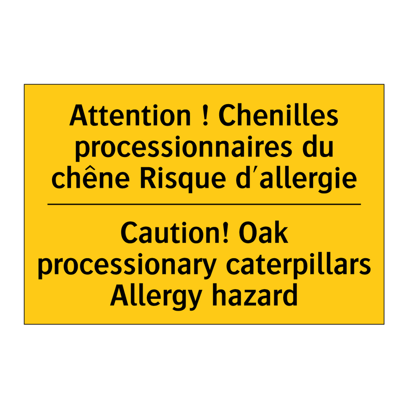Attention ! Chenilles processionnaires  /.../ - Caution! Oak processionary caterpillars  /.../