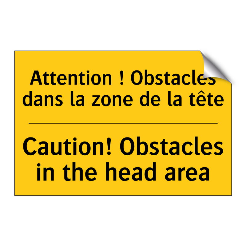 Attention ! Obstacles dans la  /.../ - Caution! Obstacles in the head  /.../