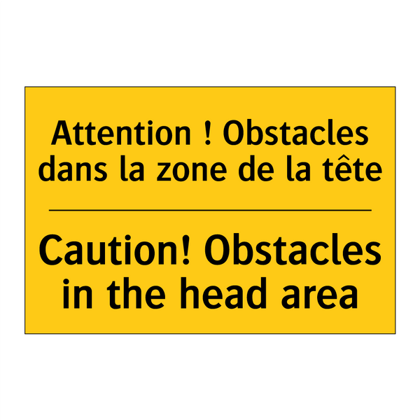 Attention ! Obstacles dans la  /.../ - Caution! Obstacles in the head  /.../