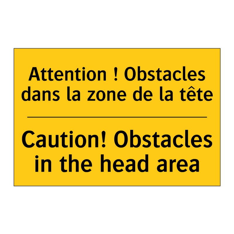 Attention ! Obstacles dans la  /.../ - Caution! Obstacles in the head  /.../