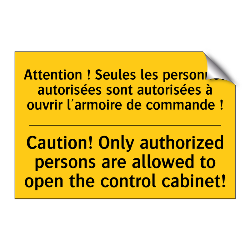 Attention ! Seules les personnes  /.../ - Caution! Only authorized persons  /.../