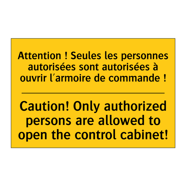 Attention ! Seules les personnes  /.../ - Caution! Only authorized persons  /.../