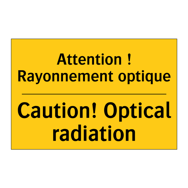Attention ! Rayonnement optique /.../ - Caution! Optical radiation