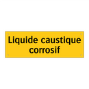 Liquide caustique corrosif