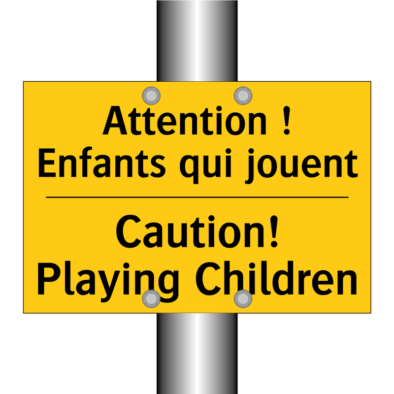 Attention ! Enfants qui jouent - Caution! Playing Children