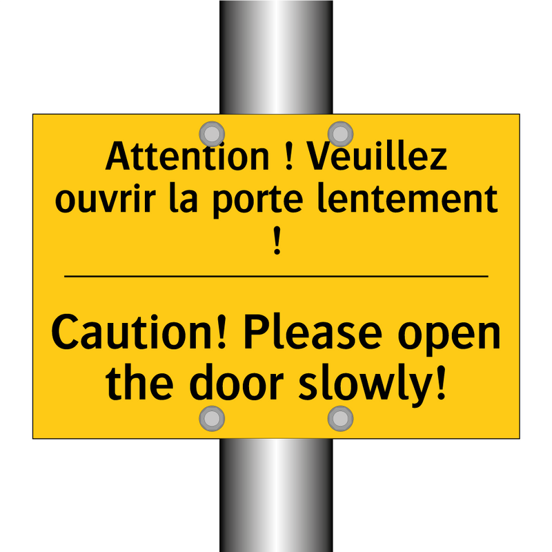 Attention ! Veuillez ouvrir la  /.../ - Caution! Please open the door  /.../