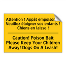 Attention ! Appât empoisonné Veuillez  /.../ - Caution! Poison Bait Please Keep  /.../