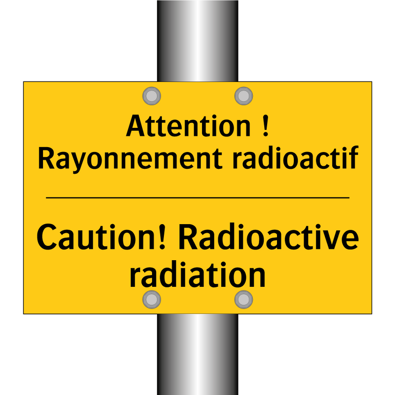 Attention ! Rayonnement radioactif /.../ - Caution! Radioactive radiation