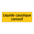 Liquide caustique corrosif