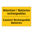 Attention ! Batteries rechargeables /.../ - Caution! Rechargeable Batteries /.../