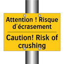 Attention ! Risque d'écrasement /.../ - Caution! Risk of crushing