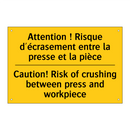 Attention ! Risque d'écrasement  /.../ - Caution! Risk of crushing between  /.../