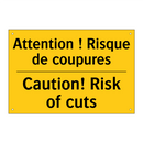 Attention ! Risque de coupures - Caution! Risk of cuts
