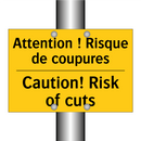 Attention ! Risque de coupures - Caution! Risk of cuts